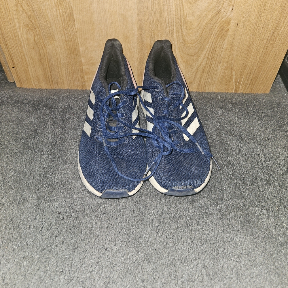 Adidas Men's Blue and White Sneakers